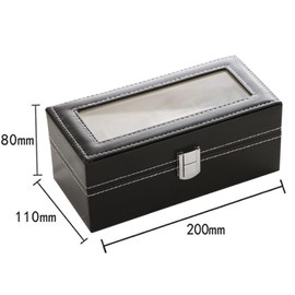 Iriwa Watch Storage Case, Collection Case, Watch Display Box, Watch Collection Case, PU Leather, 2-Pack, 3-Pack, 4-6-Pack, Portable, 1-Pack, Shockproof, Travel Portable, Portable with Cloth, Mother's