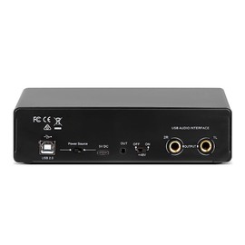 JESWO Interfaz de Audio USB, Starjeta de Sonido para grabaciones, 24 bits/192 kHz, Cajas de Audio para guitarristas, Cantantes, podcasters o productores