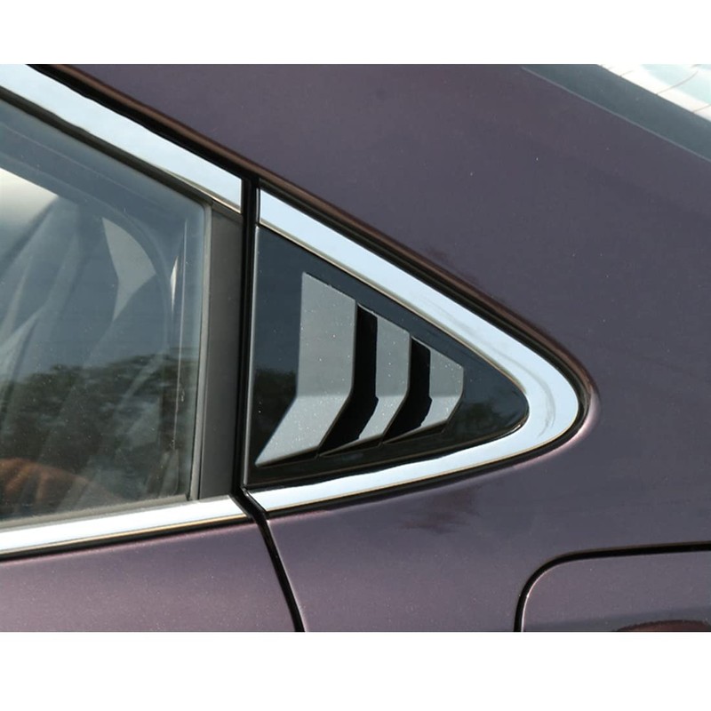 ruihe 2pc Rear Quarter Panel Window Side Louvers Vent Fit