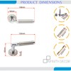 Layton Infinity Decor Solid Zamak Lever on Rose Two Tone