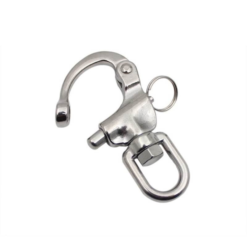 Small Snap Hooks, Pack of 2 Stainless Steel Quick Release