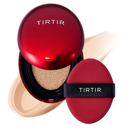 TIRTIR Mask Fit Red Cushion - Base de maquillaje en cojín, cobertura total, ligera, se adapta a la piel, acabado satinado, coreano, belleza, cubre tatuajes, construible (#21N marfil, 0.63 fl oz)