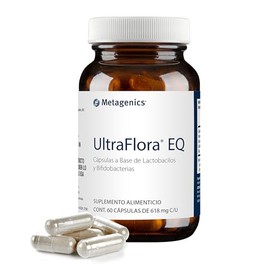 Metagenics Ultraflora Suplemento Probiótico Cápsulas 618 Mil Millones Ufc Base Lactobacilos Bifidobacterias Cepas Ncfm Lácteos Gluten Gmo