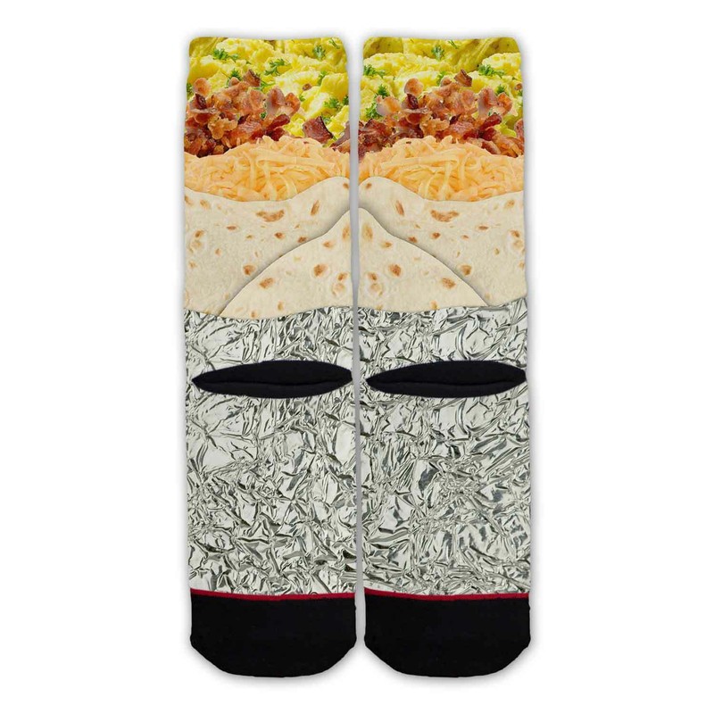Function - Breakfast Burrito Food Fashion Socks Taco Mexican Quesadilla