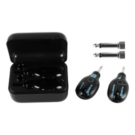 Laroal Wireless Guitar System Digital Audio Transmitter Receiver 48K/16bit Real-time 4 Channels Guitar Adapter for Electric Guitars Bass and Wind Instruments