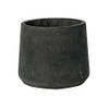 Petite Black Planter 6" H x 7" - Black Washed