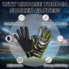 GRIPKNOX Goalie Gloves for Boys (Fluroscent Yellow, 6)