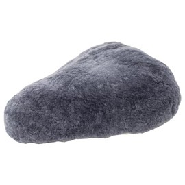 Bicycle seat cover saddle cover Sheepskin color grey (FSB B)