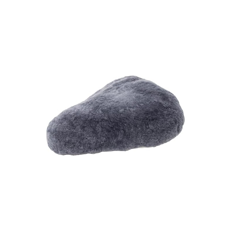 Bicycle seat cover saddle cover Sheepskin color grey (FSB B)