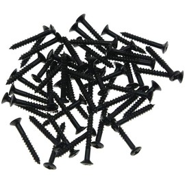 50pcs Guitar Humbucker Pickup Ring Mounting Screws Pickup Frame Surround Screws for Les Paul SG Black