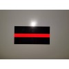Decals by Haley Reflective Thin Red Line Sticker Decal Firefighter