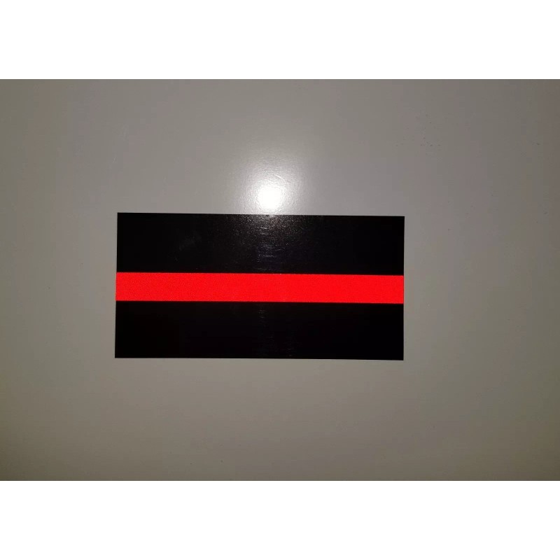Decals by Haley Reflective Thin Red Line Sticker Decal Firefighter