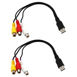 CAXUSD USB to Audio Cables Set Adapter for Tv and Computer Connections Flexible Material for Long-Lasting Use for Home Entertainment