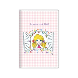 Sunstar Stationery Ado Mizimori 137742 2026 Planner, Starts October 2025, Monthly B7, Pink