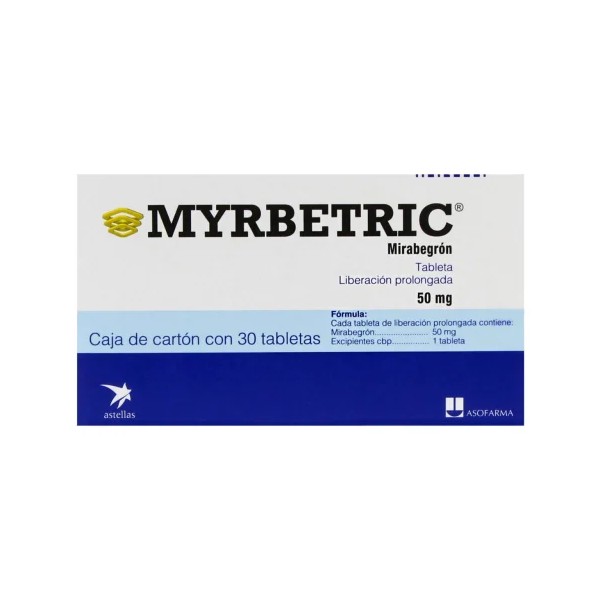 Myrbetric 50 Mg Con 30 Tabletas