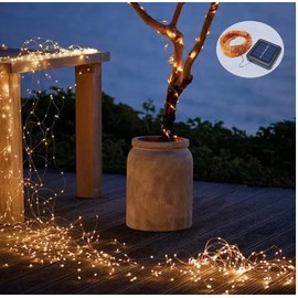 Bel Air Home - Solar Fairy Lights with 100 LEDs, 10 m, 3000 K, Warm White, Plastic (DE)