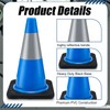 Copkim 12 Pack Traffic Safety Cones Plastic PVC Blue Traffic