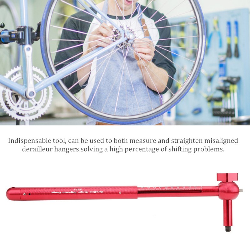 Bike Tail Hook Calibration Tools Derailleur Hanger Alignment Gauge for
