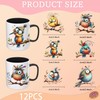 UV DTF Cup Wrap - 12 Sheets Funny Birds on