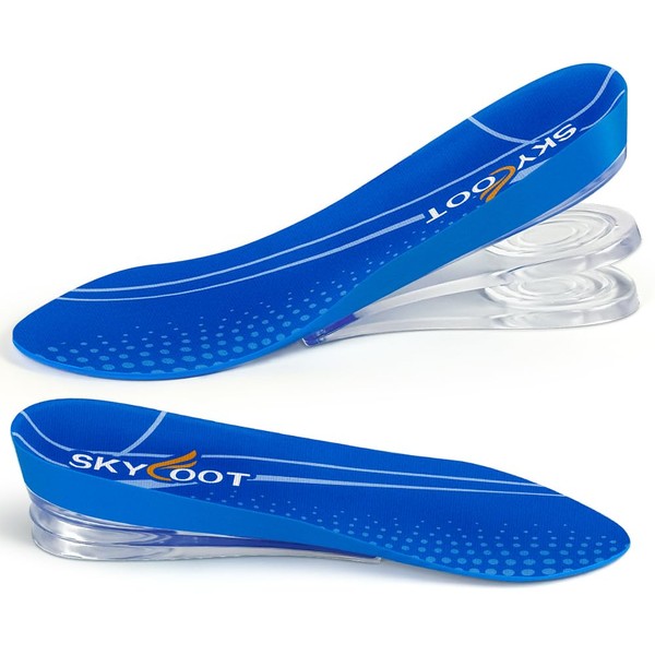 Skyfoot 3 Layers Adjustable Height Increase Shoe Insoles for Height