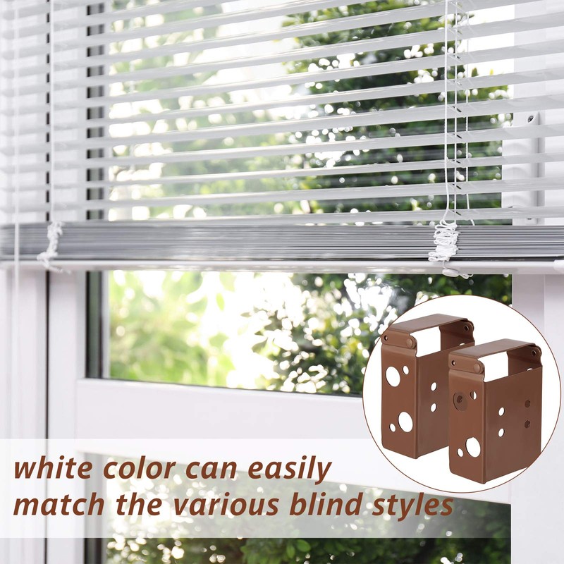 Hotop 4 Pieces Blind Brackets 2 Inch Low Profile Box