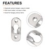 DTGN 37 x 14mm Keyhole Hanging Plate Single Hole Hook