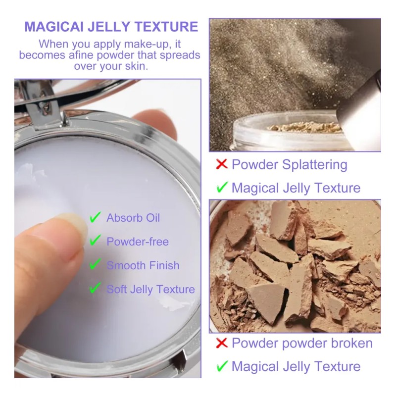 V Base De Maquillaje Líquida Y Polvo Compacto Facial A