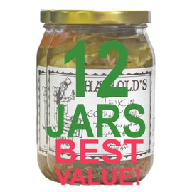 Harold's - Purdy Hot Crinkle Cut Pickle Slices - Spicy Pickles - PackedWith Fresh Garlic and Habanero - Made in Texas