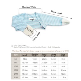 Edenswear Edenswear Zinc-Infused Mitten Sleeves for Kids with Eczema (6 Months, Gray)