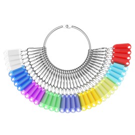 Bigqin Etiquetas de Identificación de Llaves, 36 Piezas Clasificación Anillo Almacenamiento Llaves, Llavero DIY para Mochila Del Animal Doméstico Del Hotel Oficina Casa, 9 Colores Transparentes