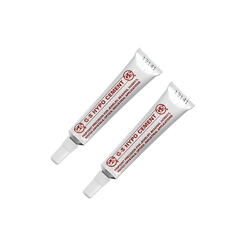 G-S Hypo-Tube Jewelers Cement Clear 1/3 oz Pkg of 6