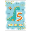 5th Birthday Invitations for Children's 5th Birthday Party Boys Dino