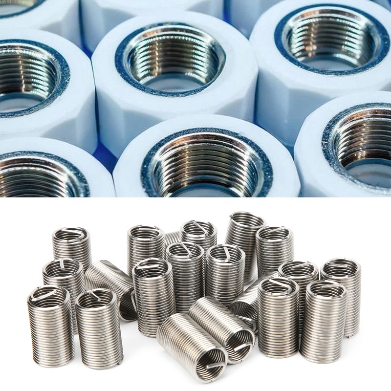 20PCS Wire Thread Inserts SUS304 Wire Stainless Steel Screw Sleeve