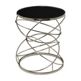 Deco 79 Marble End Accent, Side Table 20" x 20" x 24", Silver