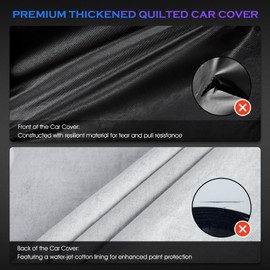 Car Cover Custom Fit for Mazda Miata MX-5 1989-2025,6 Layers Truck Cover Waterproof All Weather for Automobiles,Outdoor Full Exterior Cover,Rain, Sun, Wind Protection,Black