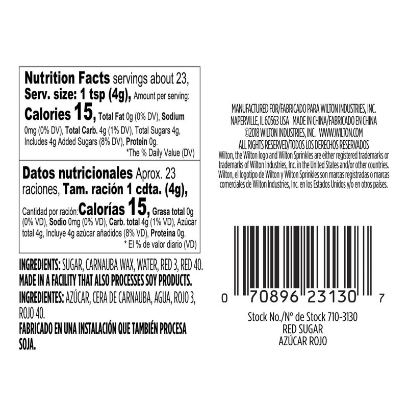 Wilton Holiday Dark Green and Red Sanding Sugar (3.25oz bottles),