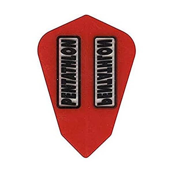 US Darts Pentathlon RED Lantern Shape Dart Flights - 3