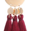 HSWE Tassel earrings for Women Statement Dangle Earrings Threaded Drop