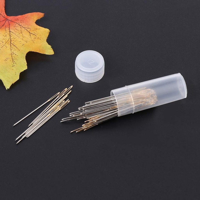 ZIRAN 100 pieces Tail Embroidery Fabric Cross Stitch Needles Craft