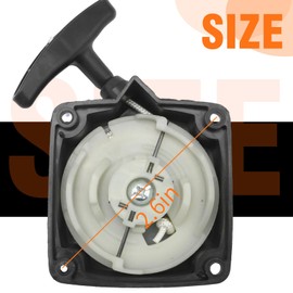 VIKKSAER 2Pcs 63022 Pull Start Starter Recoil, Replacement for Earthquake E43 E43CE Replacement for Harbor Freight Predator Earth Auger 52cc 2HP 63022, Replaces 63022