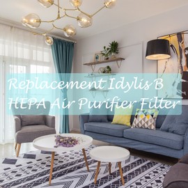 FilledwithLove - 1 HEPA Filter & Carbon Filter Compatible with Idylis AC-2125,AC-2126, IAP-10-125, IAPC-40-140, IAP-10-150, IAP-10-050,IAF-H-100B