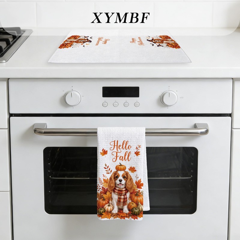 King Charles Cavalier Gifts Kitchen Hand Towels 16x24 Inch Set