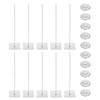 PATIKIL 150mm Perforated Insulation Pins with Round Washer,50 Sets 2in