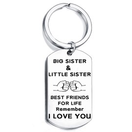 Sister Gifts Keyring Big Sis Little Sis Gifts Big Sister Keychain Best Friends Gifts Birthday Christmas Gifts Big Sister Little Sister Gifts Birthday Keyring form Sister Christmas Keychain（big sis）