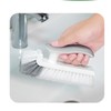 Tile Grout Scrub Brush, Curved End Bristles, Corner Scrub Brush,