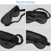 1 Pack Sleep Mask, Silk Eye Mask with Elastic Strap,