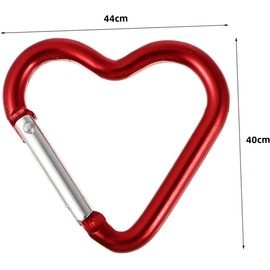 THJOPOKEEL 15 Uds Mosquetón En Forma De Corazón Gancho para Llave Clip Mosquetón Clip Llavero Clips para Mochila Clip De Metal Caribeener Clips Gancho Clips Llavero Clip Ganchos