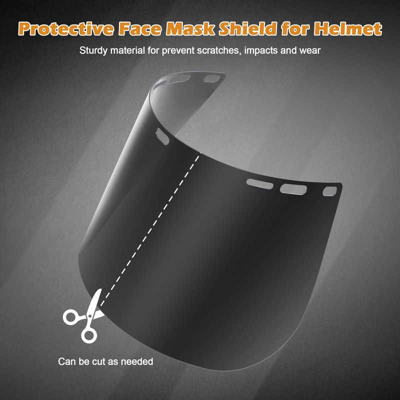 Feekoon 1 Pack Face Shield Replacement Lens, 15.5'' x 8''