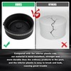 RULLINE 4 PCS 6" Flexible PVC Cap with Stainless Steel