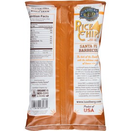 Lundberg Family Farms Rice Chips, Santa Fe Barbeque, 6 Ounce (Pack of 12)